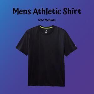 Pro Player Men's Athletic Dri-Fit Moisture Wicking T-Shirt Black Size Medium